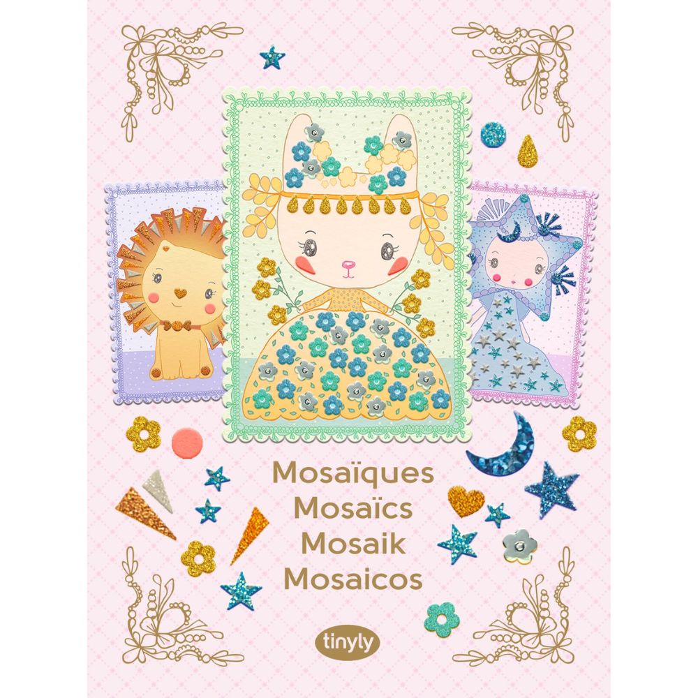 Kit de mosaicos Djeco Tinyly Margo & Co - Lolla Kids | djeco-mosaicos-tinyly-lollakids