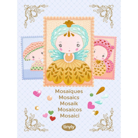 Detalhe do cartão de mosaico Djeco Tinyly Stella & Co | djeco-mosaicos-tinyly-lollakids