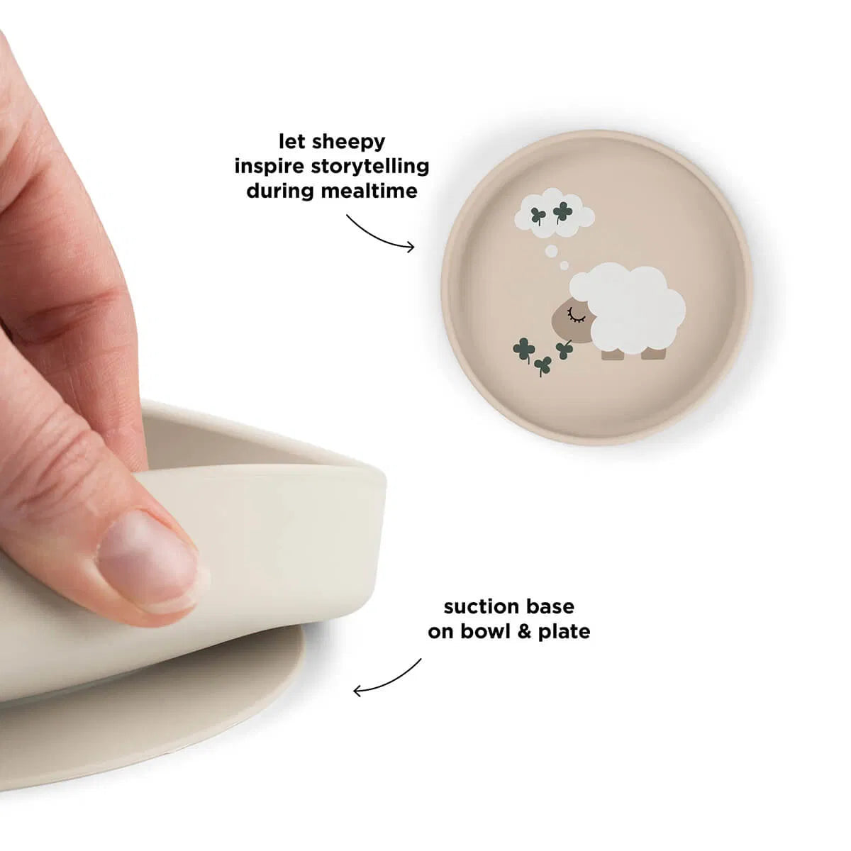 Detalhes do Prato Silicone Stick|Stay Tiny Farm Sand