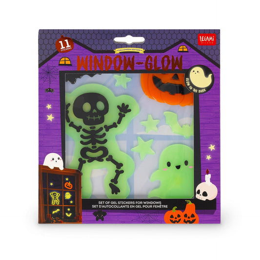Autocolantes de Gel para Janela Esqueleto Halloween – Window-Glow | Legami