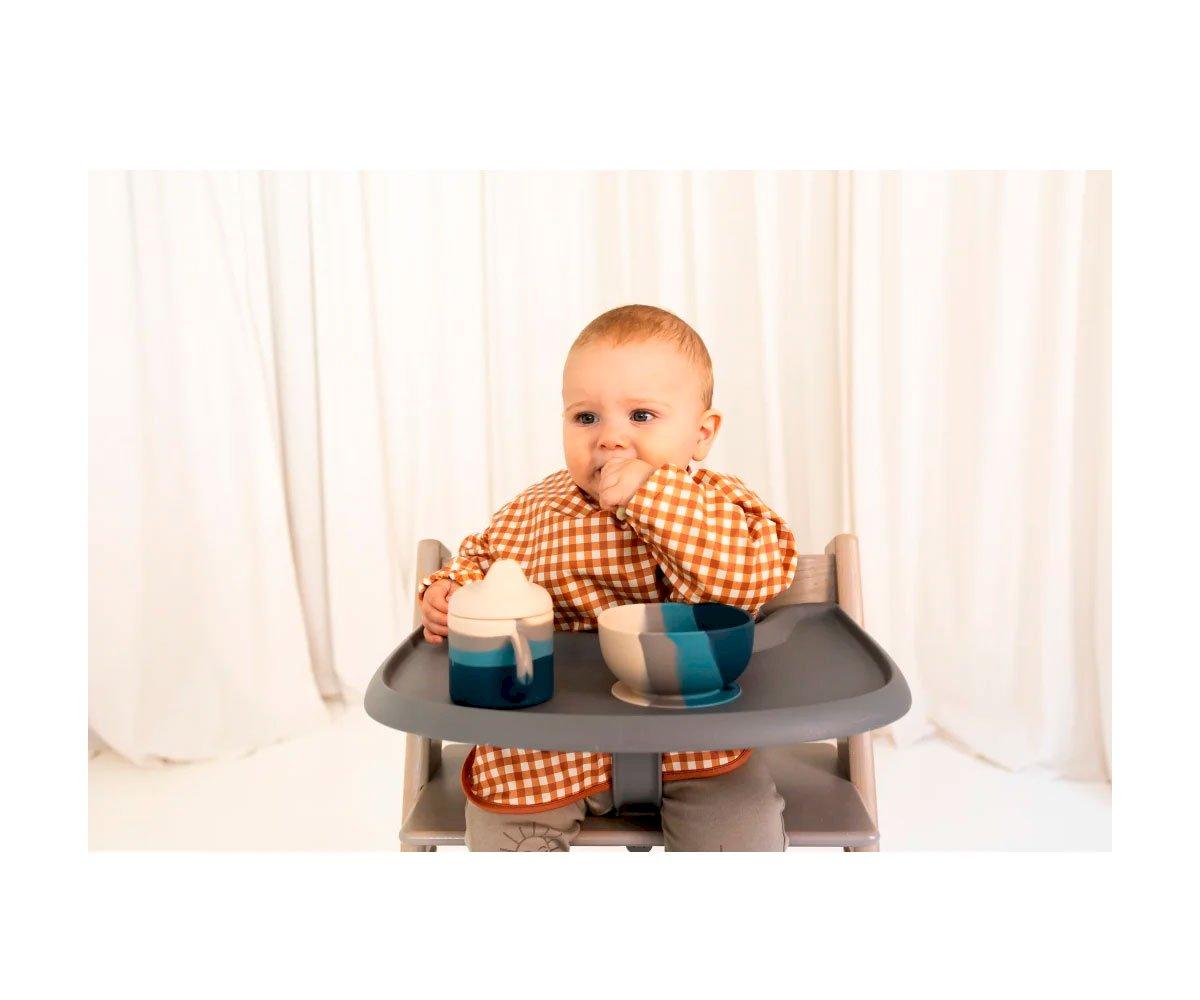 Babete com Mangas Sienna Gingham Checks da Grech & Co