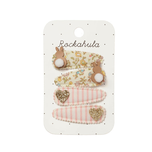 Conjunto de 4 Ganchos Petal Bunny Rockahula Kids | rockahula-ganchos-petal-bunny-lollakids