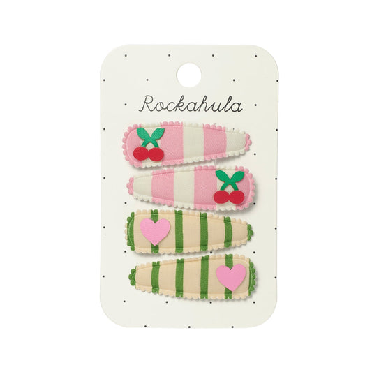 Conjunto de 4 Ganchos Cherry Kiss Rockahula Kids | rockahula-ganchos-cerejas-lollakids