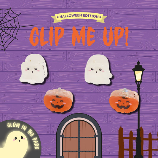 Molas de Cabelo Halloween Fantasma e Abóbora – Clip Me Up! | Legami