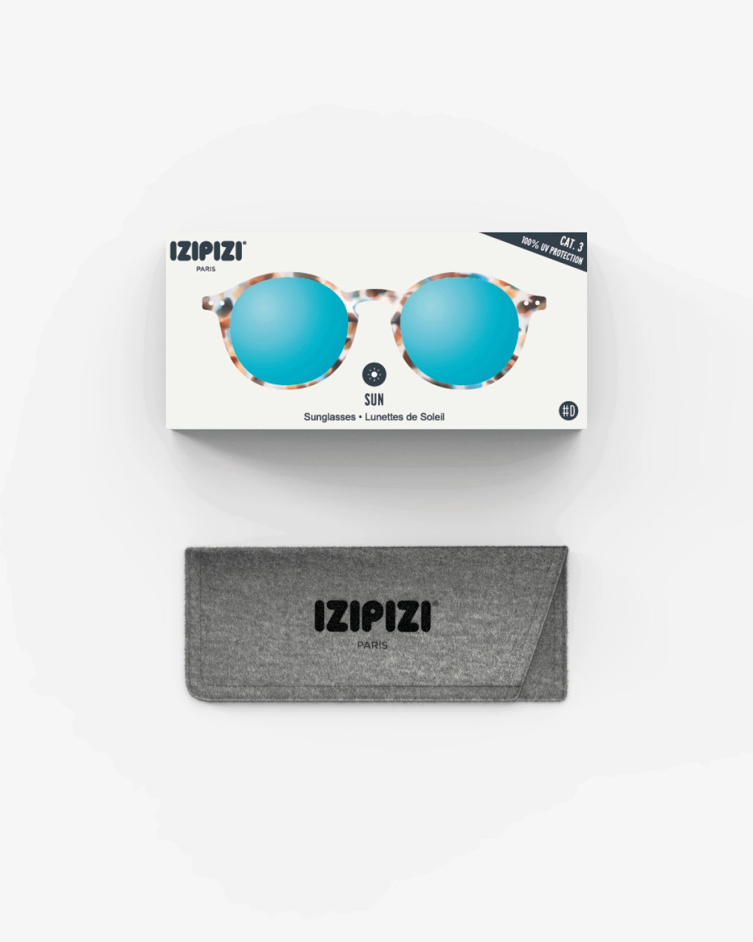 Óculos de Sol Izipizi #D Blue Tortoise Mirror da Izipizi