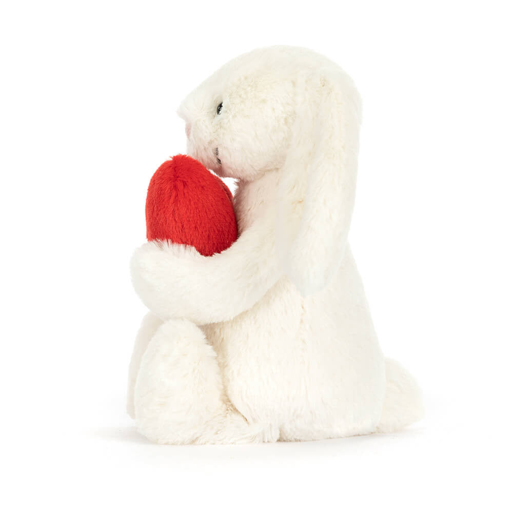 Coelho Bashful Red Heart Médio da Jellycat