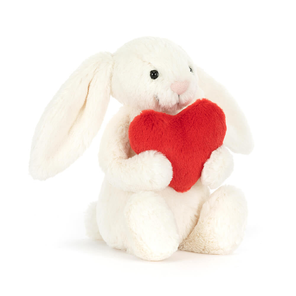 Coelho Bashful Red Heart Médio da Jellycat