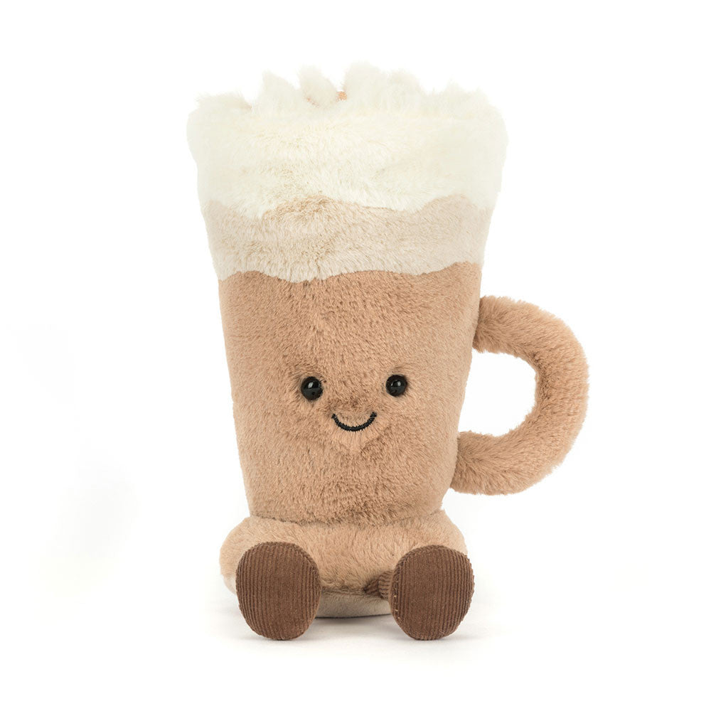 Amuseables Latte – Peluche Barista Jellycat com Chantilly | Lolla Kids