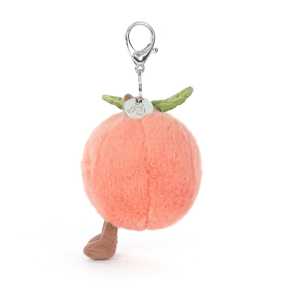 Jellycat Amuseables Peach bag charm porta-chaves