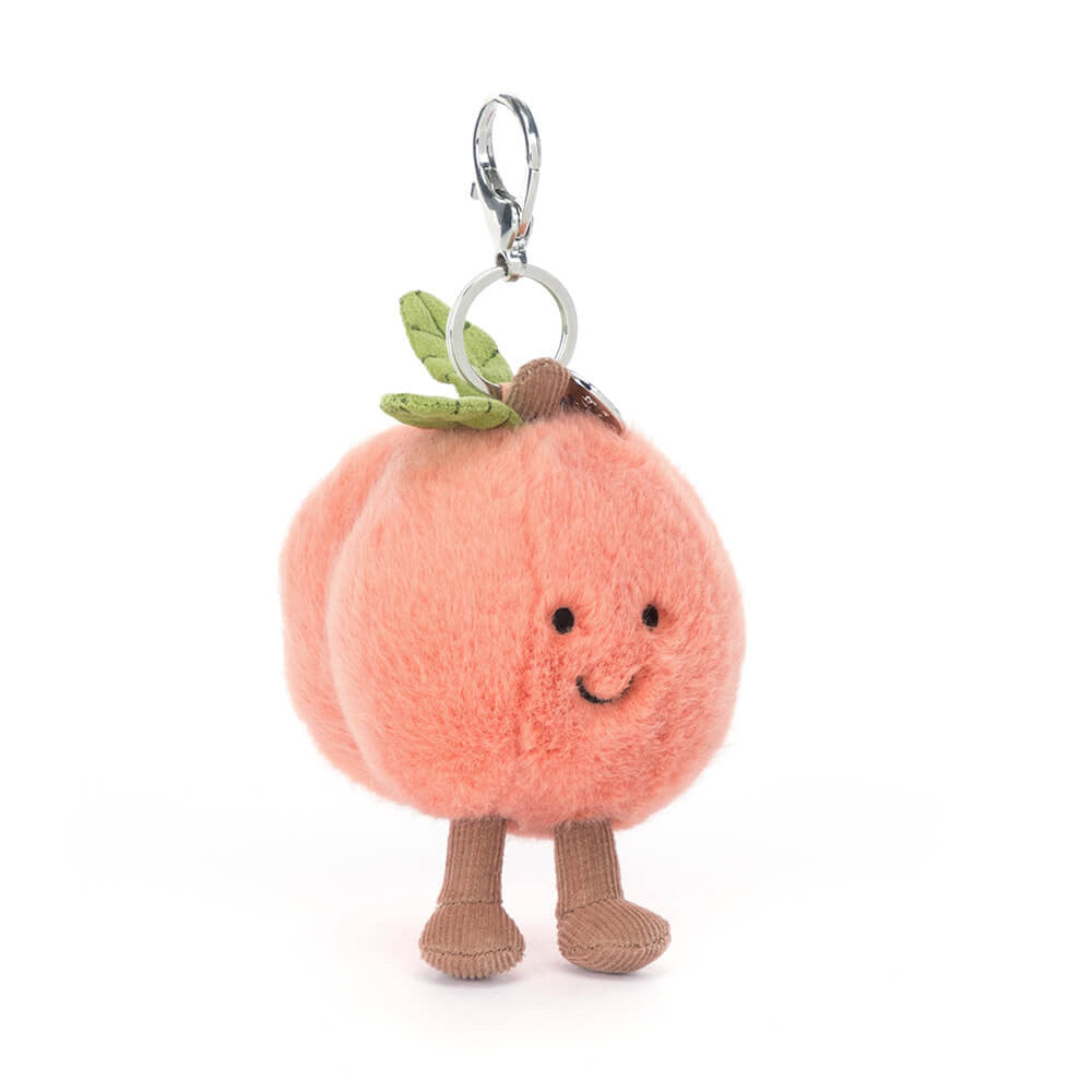 Jellycat Amuseables Peach bag charm porta-chaves