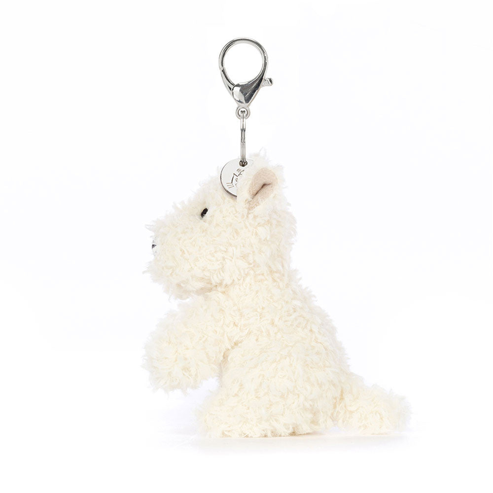 Munro Scottie Dog Bag Charm da Jellycat – Porta-chaves de peluche adorável