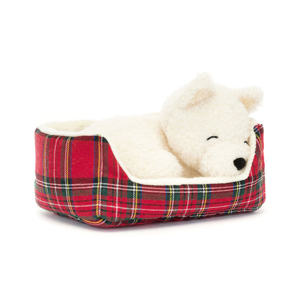 Cão Westie em Caminha da Jellycat