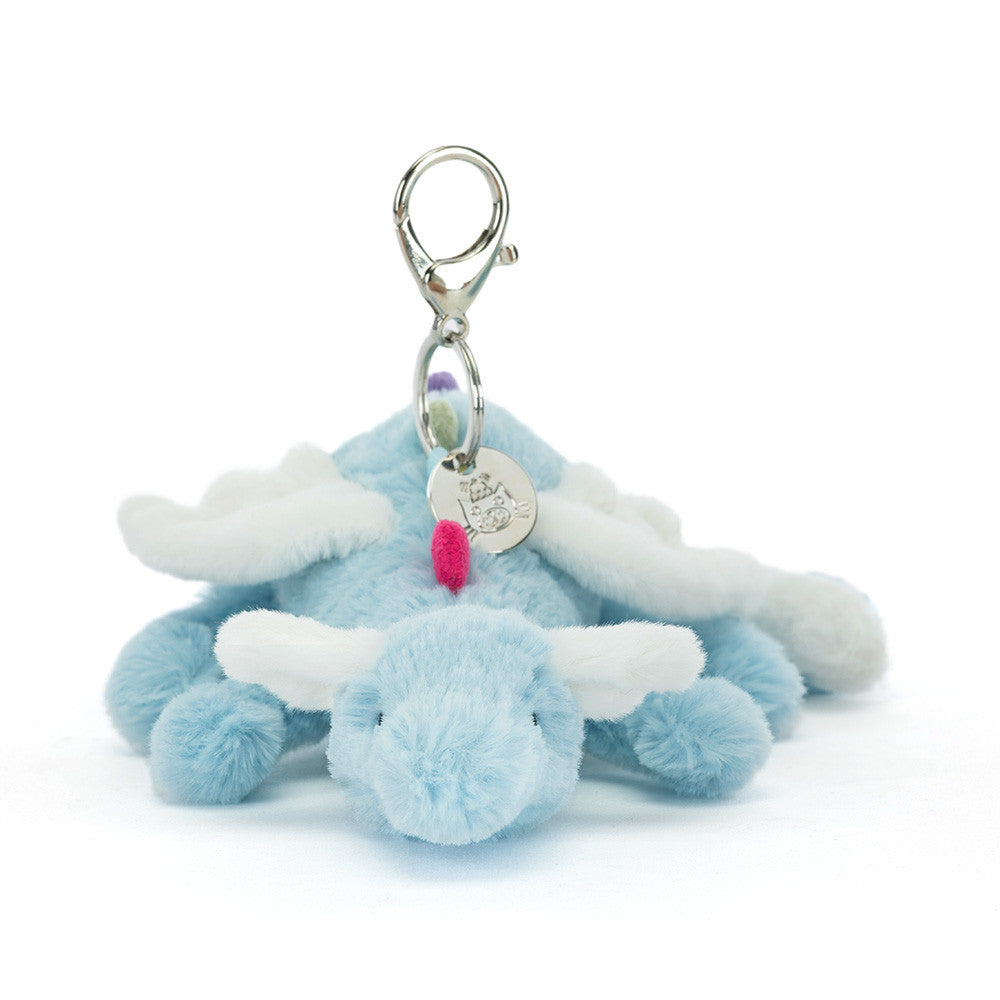 Jellycat Sky Dragon bag charm porta-chaves dragão