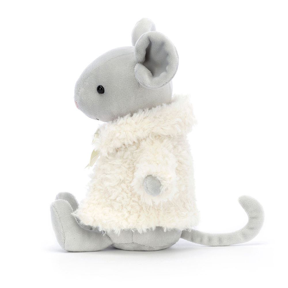 Ratinho com Casaco Branco da Jellycat 