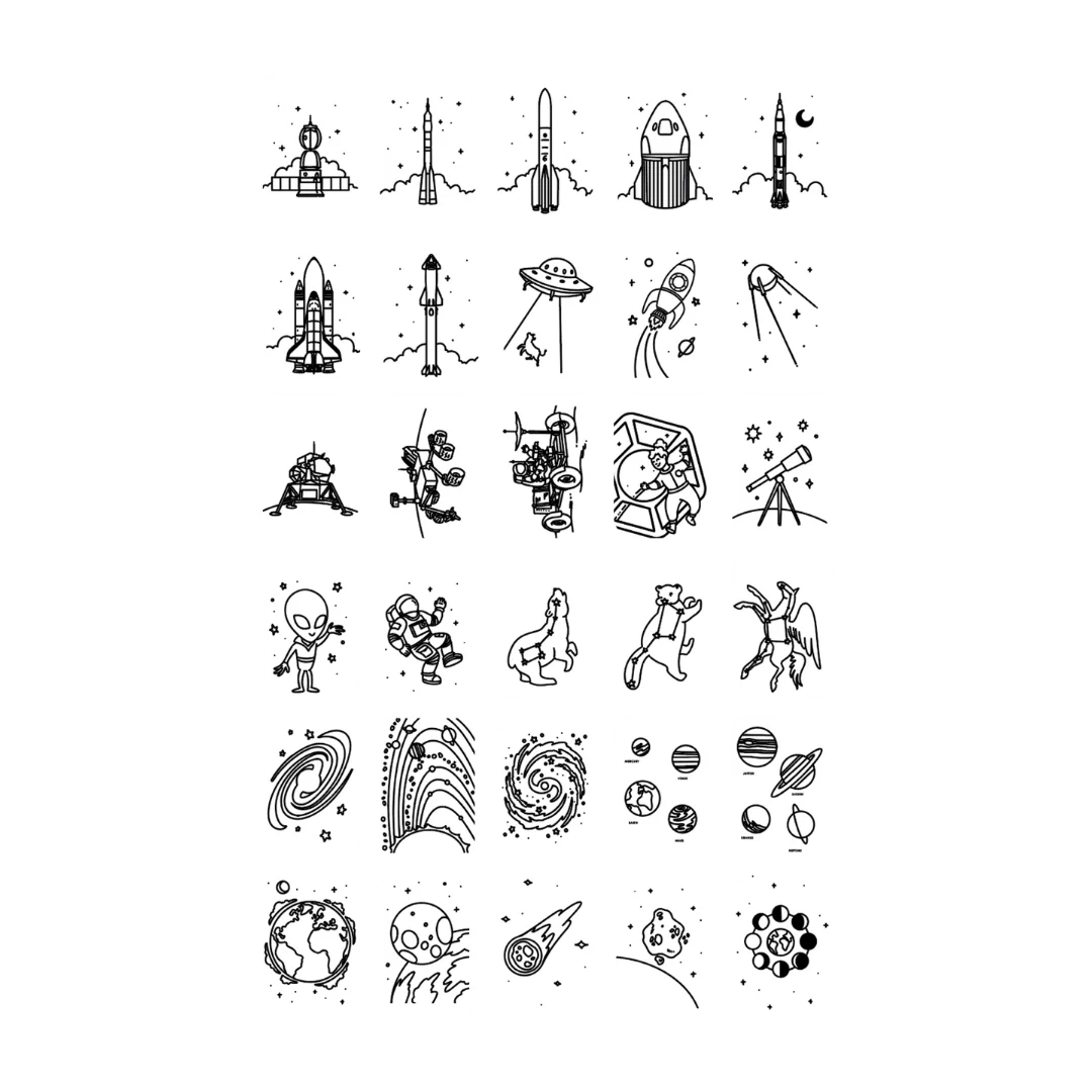 Refill KIDYDRAW-MINI | Cartões Extra Galáxia e Dinossauros