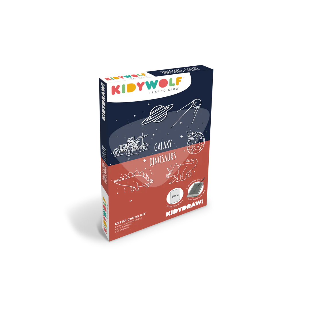 Refill KIDYDRAW-MINI | Cartões Extra Galáxia e Dinossauros