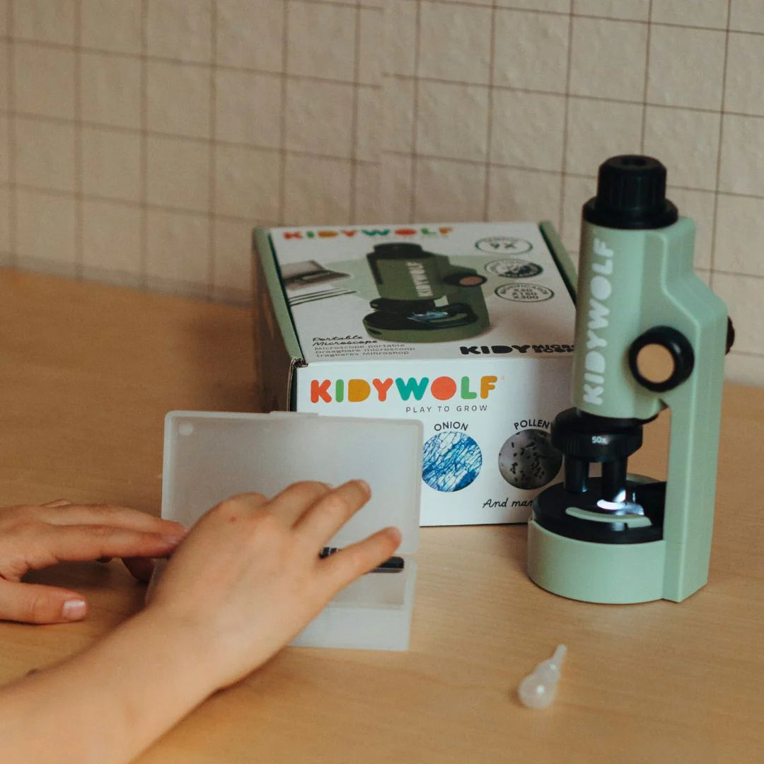 Microscópio Portátil para Jovens Exploradores da kidywolf