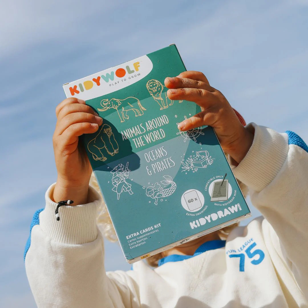 Refill KIDYDRAW-MINI | Cartões Extra Animais do Mundo & Oceanos & Piratas