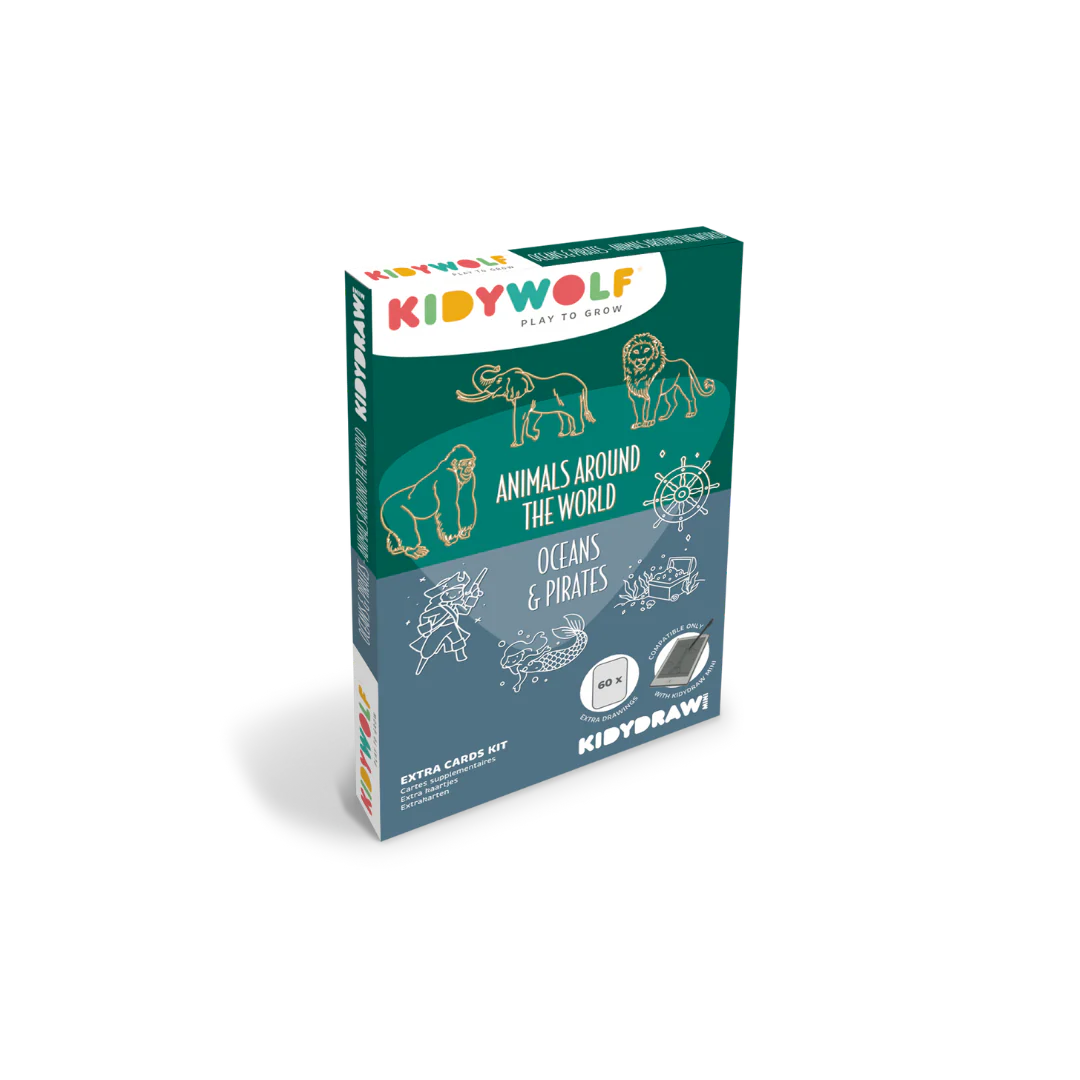 Refill KIDYDRAW-MINI | Cartões Extra Animais do Mundo & Oceanos & Piratas