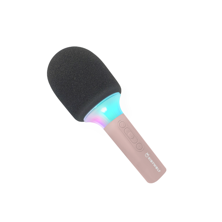 Microfone de karaoke KIDYMIC rosa da Kidywolf | kidywolf-kidymic-microfone-karaoke-rosa-lollakids