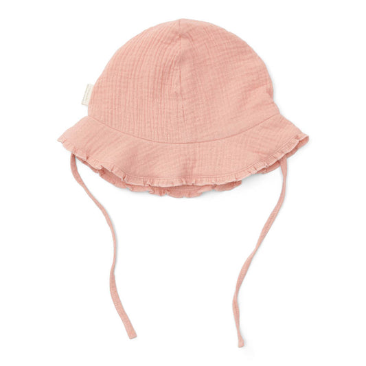 Chapéu de Sol em Musselina Flower Pink da Little Dutch