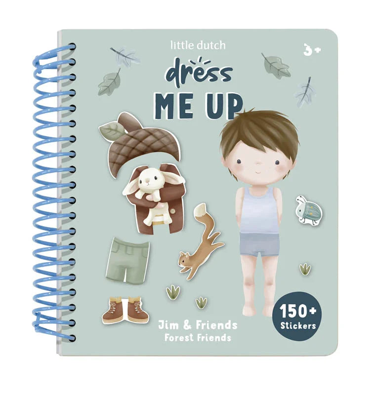 Livro Dress Me Up Jim & Friends Forest Friends da Little Dutch