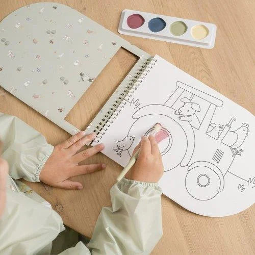 Livro de Pintar com Aguarela Little Farm da Little Dutch