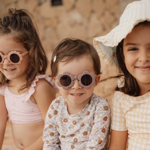 Óculos de Sol de Criança Flower Mauve da Little Dutch