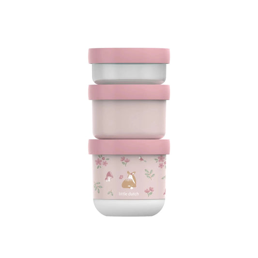 Snack Box Empilhável 3 Peças Fairy Garden – Little Dutch | Lolla Kids