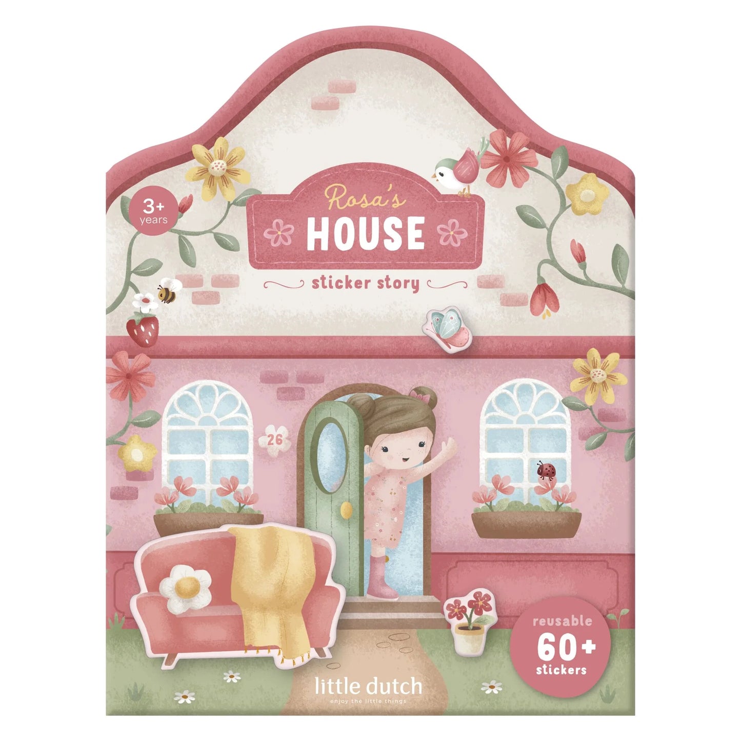 Autocolantes Reutilizáveis Essentials Rosa – Brincadeira Criativa