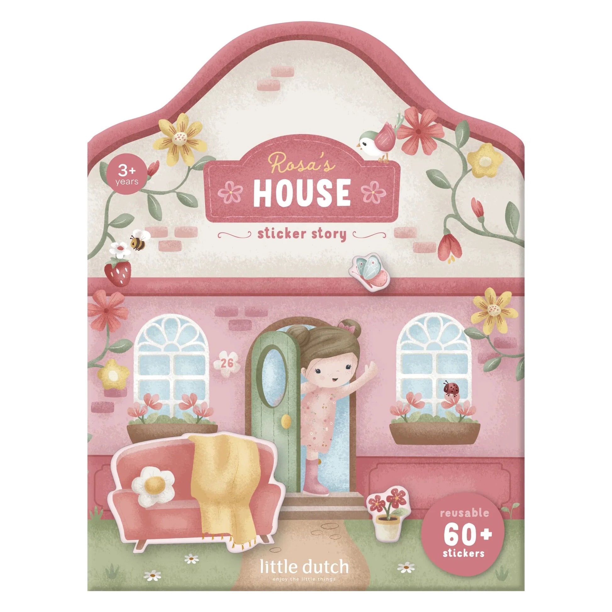 Autocolantes Reutilizáveis Essentials Rosa – Brincadeira Criativa