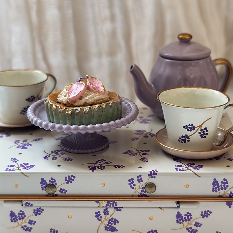 Chá e biscoitos para dois Madelaine Purple da Maileg