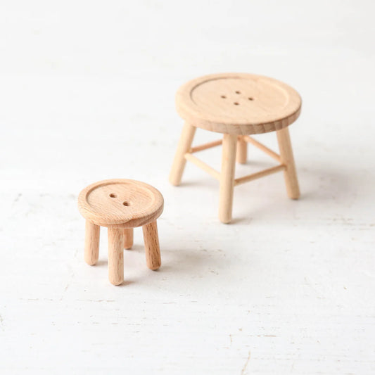 🪑 Conjunto de Mesa e Banco, Rato – Maileg