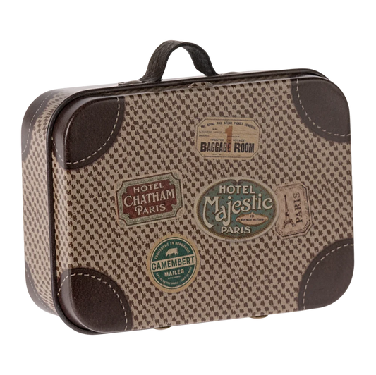 Brown Micro Metal Suitcase