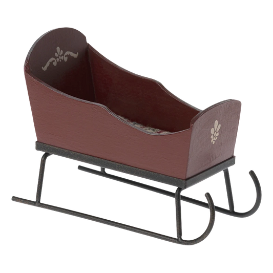 Trenó Rato Vermelho | Maileg – Miniatura em Madeira