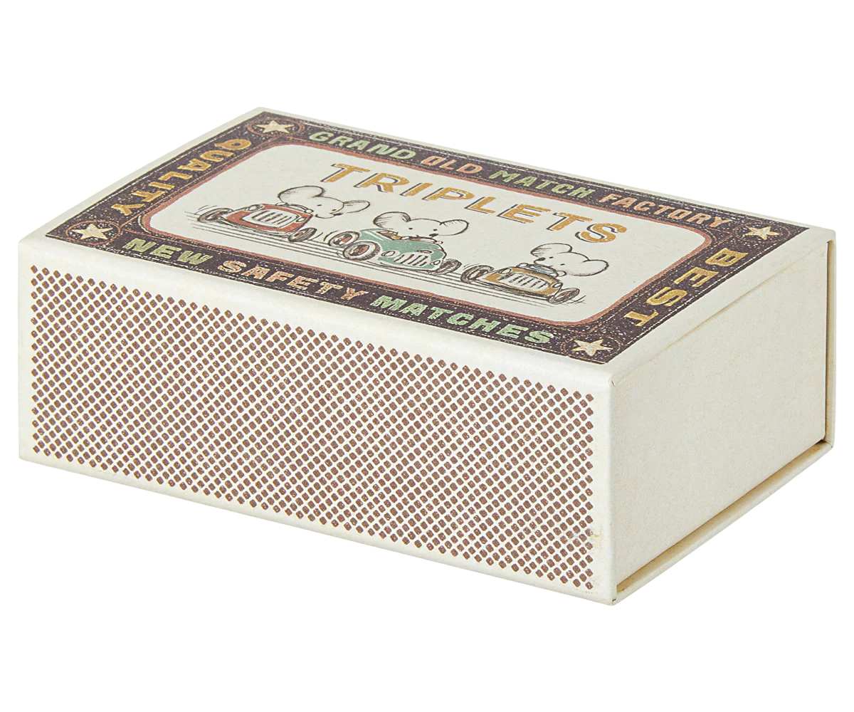 Triplets Maileg – Ratinhos Bebé na Caixa de Fósforos | Lolla Kids