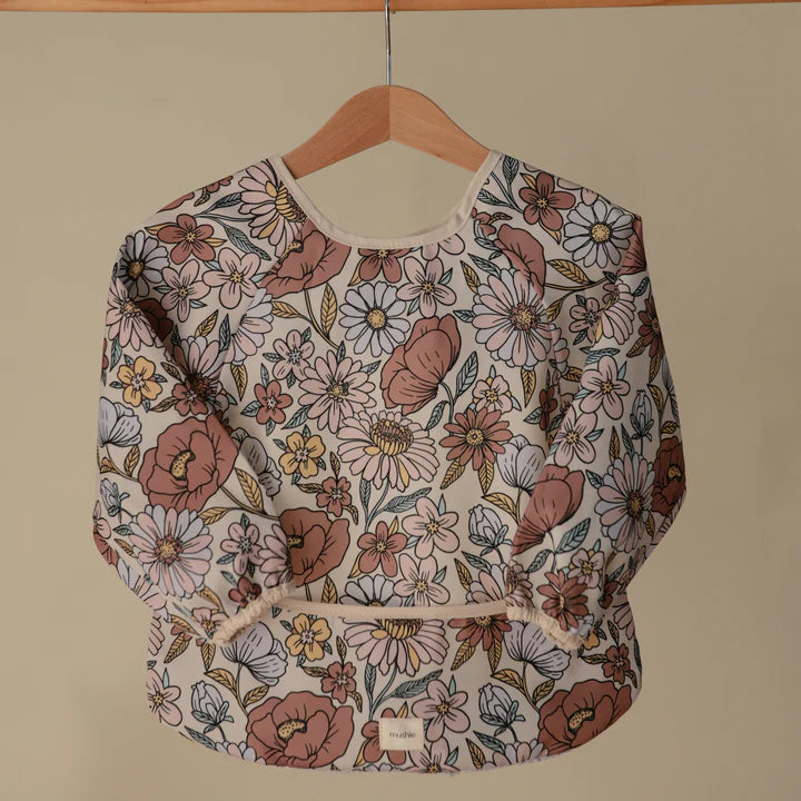 Babete de Mangas Impermeável Retro Flowers da Mushie