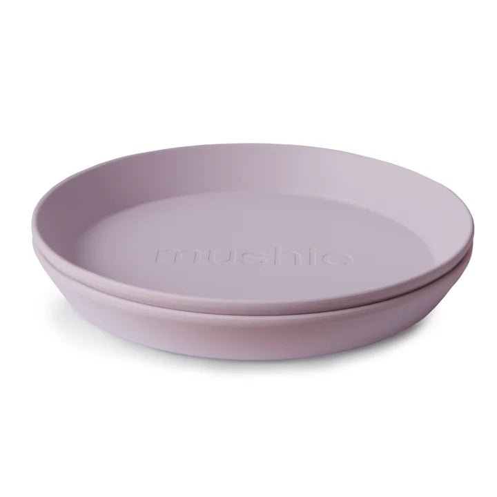 Conjunto 2 Pratos Redondos Soft Lilac da Mushie
