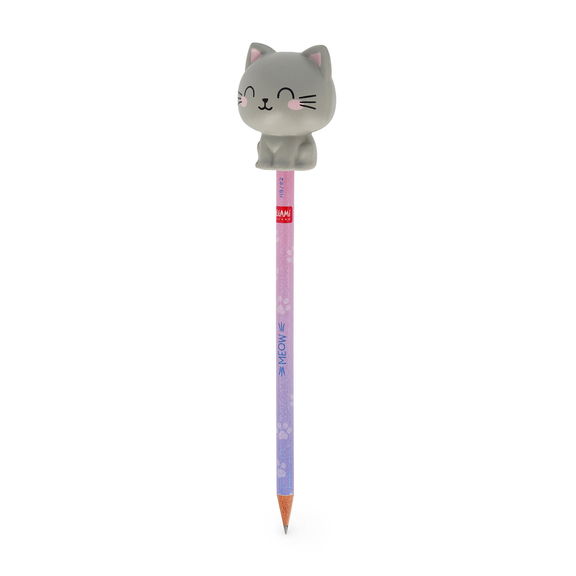 Lápis Squeezies Kitty Legami - detalhe squishy