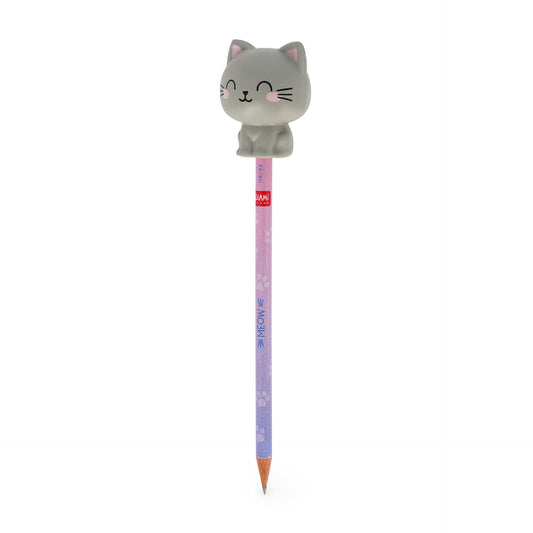 Lápis Squeezies Kitty Legami - detalhe squishy