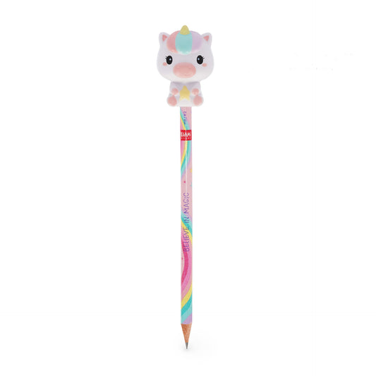 Lápis de Grafite com Squishy Unicorn Believe in Magic Legami Squeezies HB nº 2