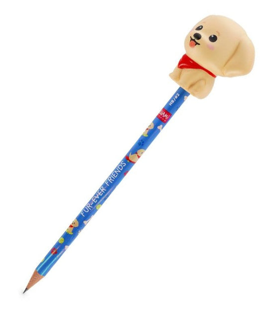 Lápis de Grafite com Squishy Golden Retriever Legami Squeezies HB nº 2 | legami-lapis-squishy-cao-lollakids