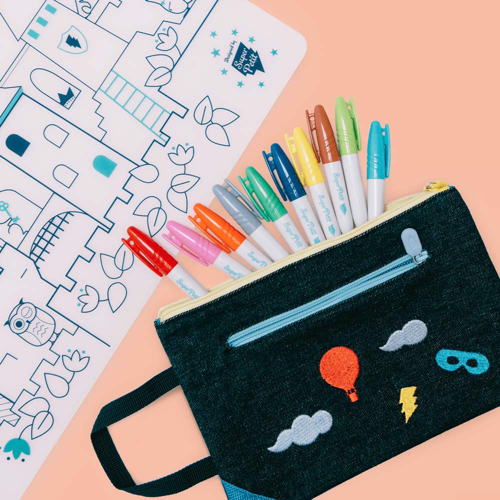 Caixa de 10 Marcadores Laváveis SuperPetit para Tapetes de Silicone | …
