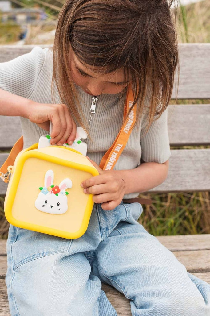 Bolsa Silicone Zoofamily Rabbit Flower com Alça 