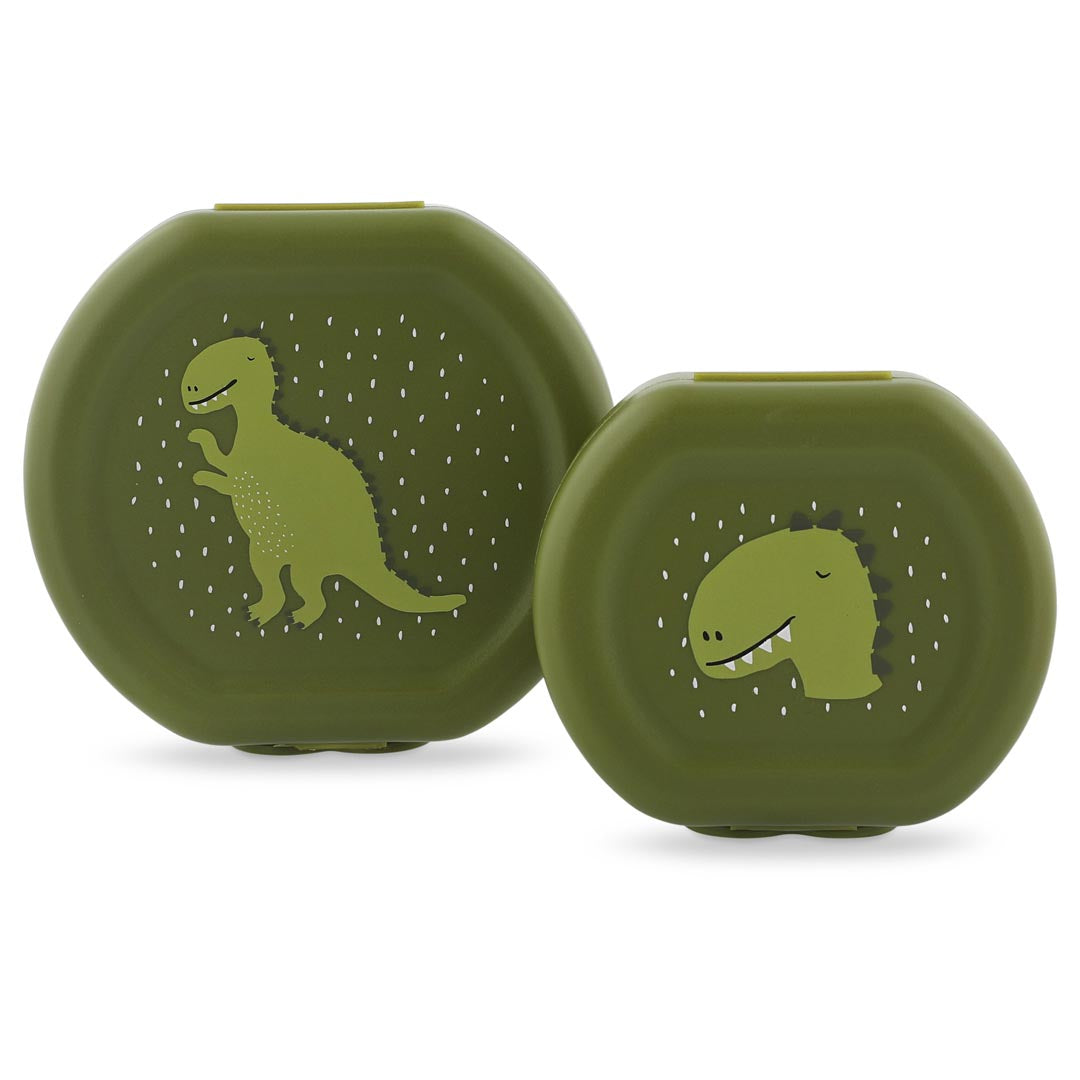 Caixas de snack com fecho Mr. Dino da Trixie Baby