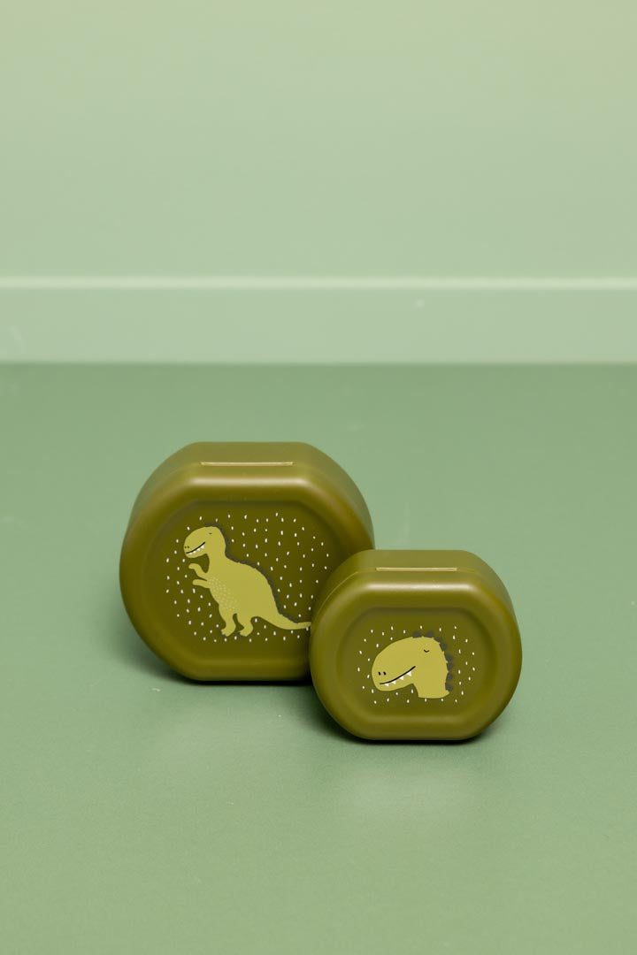Caixas de snack com fecho Mr. Dino da Trixie Baby