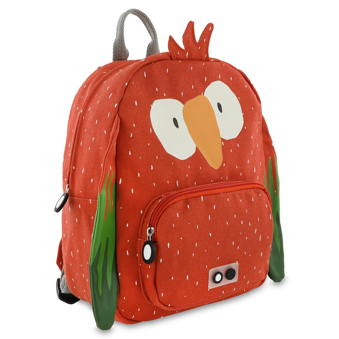 Mochila infantil Trixie Mr. Parrot vista de lado