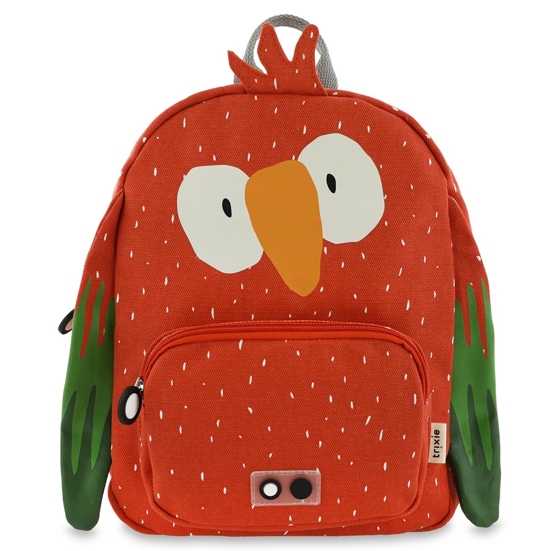 Mochila infantil Trixie Mr. Parrot vista de frente