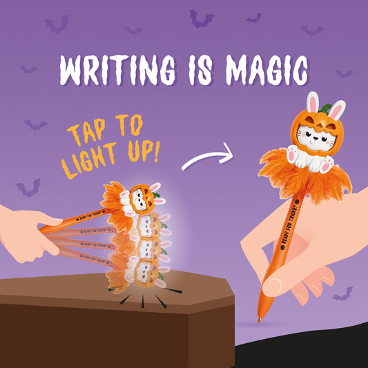 Caneta Gel com Luz Coelho – Writing Is Magic | Legami