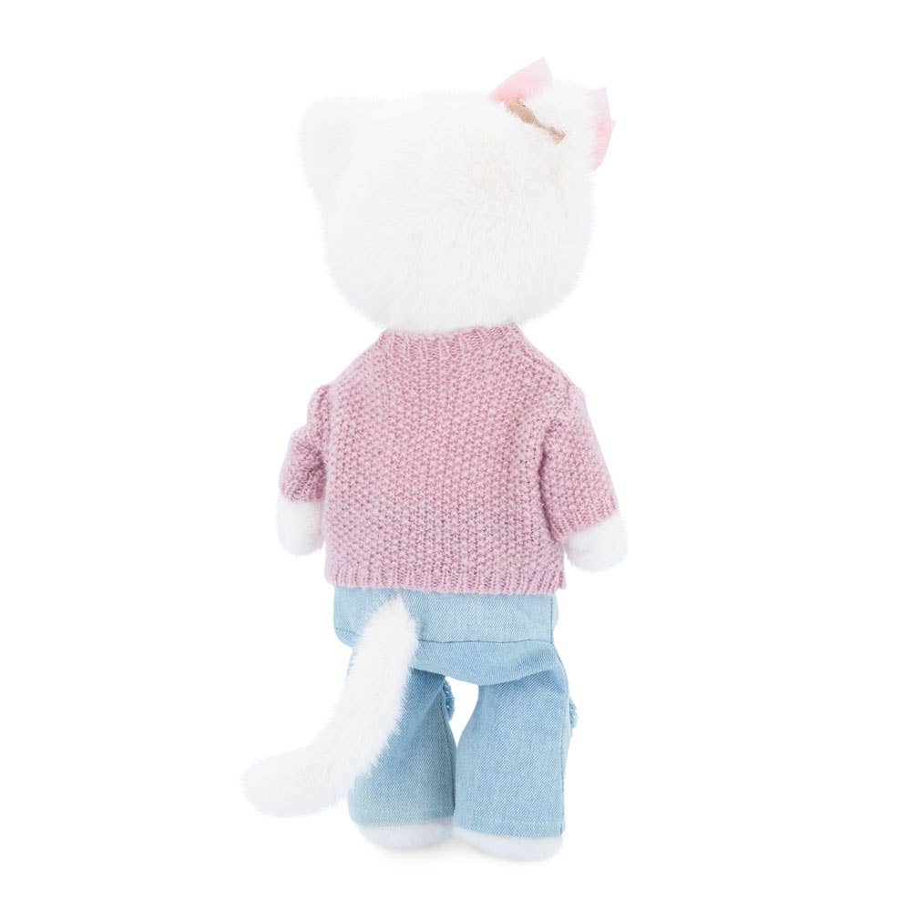 Pormenor do conjunto Cerejas em Malha da peluche Lucky Kitty Sophie | orange-toys-peluche-lucky-kitty-lollakids